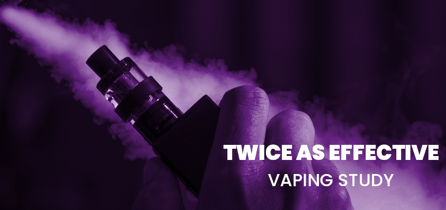E-cigarettes are twice as effective as nicotine patches and gum
