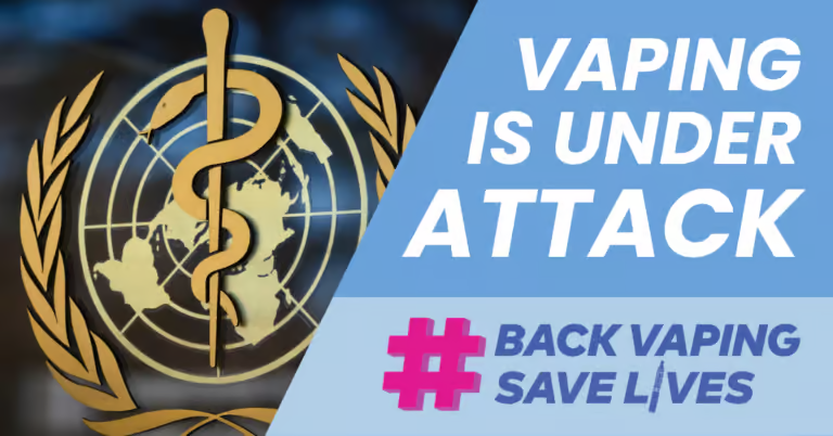 Stop the WHO From Banning Vaping: What You Can Do