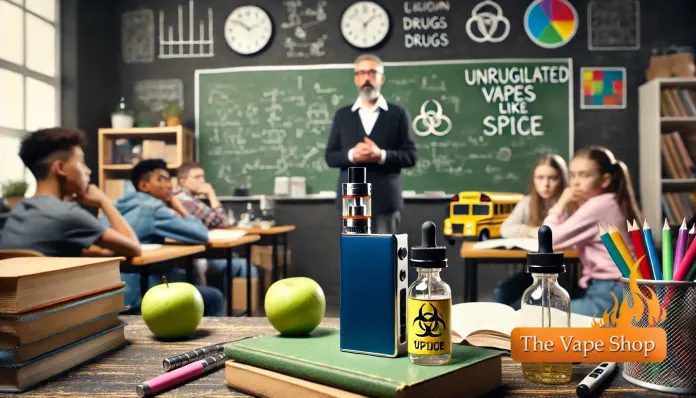Surge in Spice-Laced Vapes Confiscated in English Schools Raises Alarm