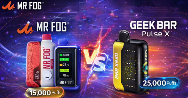 Mr Fog SW15000 vs. Geek Bar Pulse X: Which 2026 Vape Wins? cometovape Mr Fog SW15000 vs. Geek Bar Pulse X: Which 2026 Vape Wins? cometovape