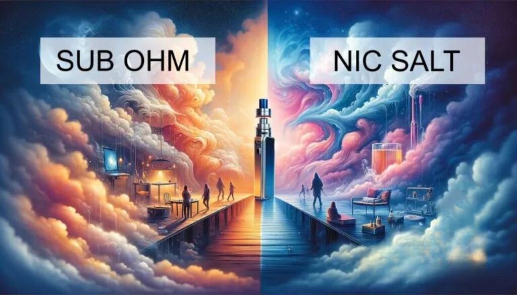 Exploring the Divide: Sub-Ohm vs Nic Salt Vaping