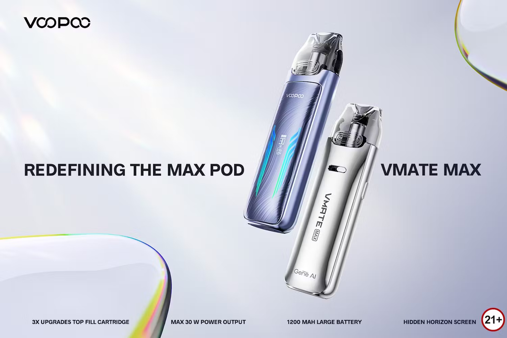 Press Release: VMATE MAX with 3X Upgrade Cartridge! VOOPOO Releases the Flagship of VMATE Pod Family!