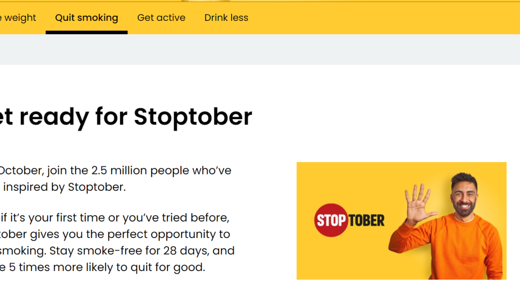 Stoptober is Back, But The Ongoing Plans of the UK Government Contradict its Message