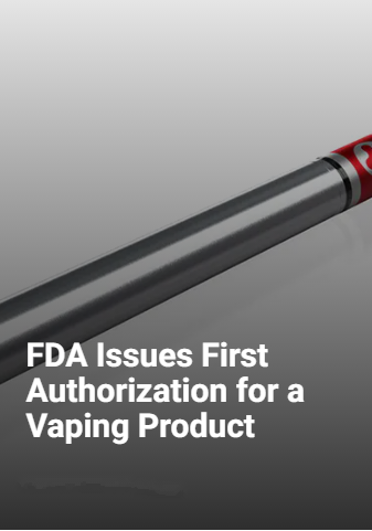 FDA Issues First Authorization for a Vaping Product