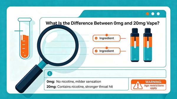 What Is the Difference Between 0mg and 20mg Vape?