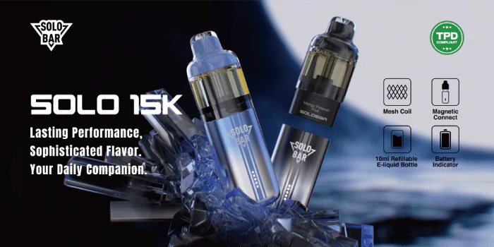 Solobar Launches SOLO15K in the UK, Introducing Lasting Performance and Sophisticated flavour