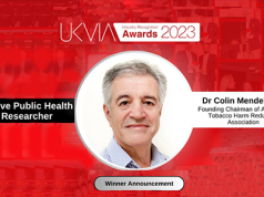Smoking Cessation Expert: Dr. Colin Mendelsohn, Receives Award For His Efforts