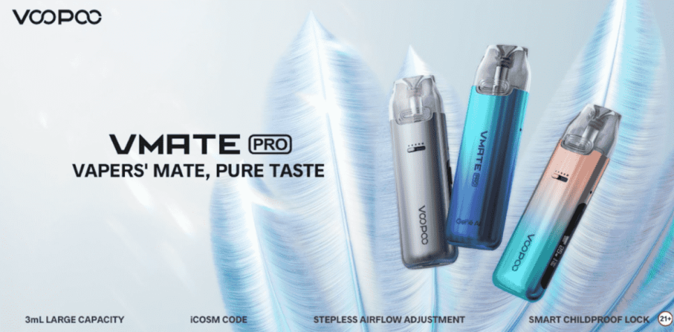 VOOPOO Launches New Pod Device | VMATE PRO With 3ml Capacity