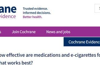 Cochrane – Are E-cigs The Most Effective Way To Quit Smoking?