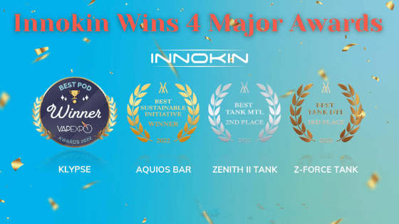 Innokin Wins 4 Major International Vaping Awards