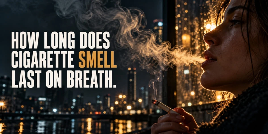 HOW LONG DOES CIGARETTE SMELL LAST ON BREATH?