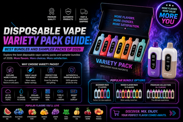 Disposable Vape Variety Pack Guide: Best Bundles and Sampler Packs of 2026