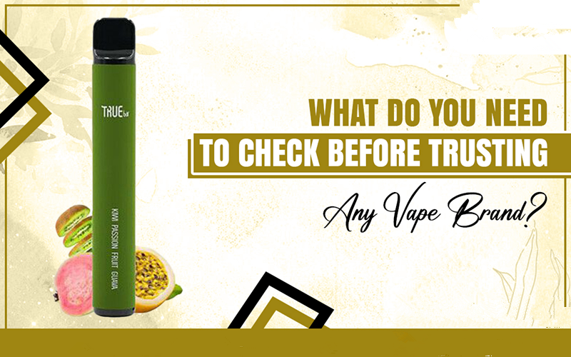 What Do You Need To Check Before Trusting Any Vape Brand?