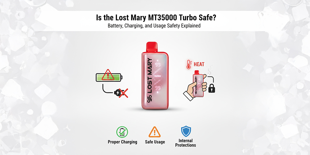 Is the Lost Mary MT35000 Turbo Safe? Battery, Charging, and Usage Safety Explained
