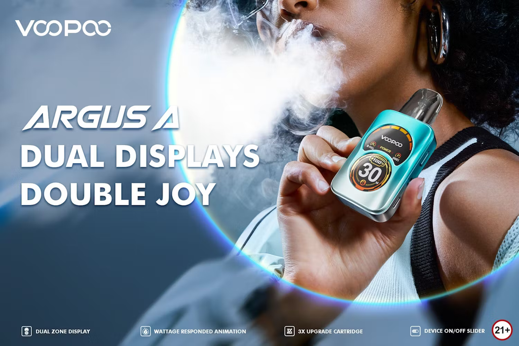 Press Release: Meet the New VOOPOO ARGUS A, the First Dual-zone Displa cometovape Press Release: Meet the New VOOPOO ARGUS A, the First Dual-zone Displa cometovape