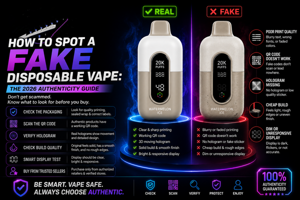 How to Spot a Fake Disposable Vape: The 2026 Authenticity Guide