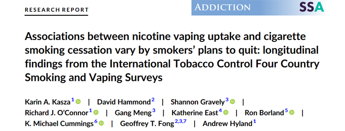 Study Shows Vaping Even Helps Reluctant Quitters To Quit Smoking!