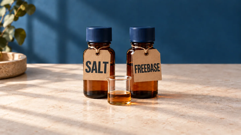 Is 20 mg salt nicotine the same as 20 mg freebase?