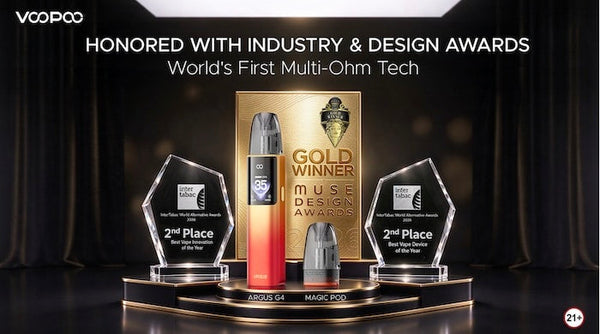 World’s First Multi-Ohm Cartridge by VOOPOO Wins at 2026 InterTabac and the Muse Design Awards