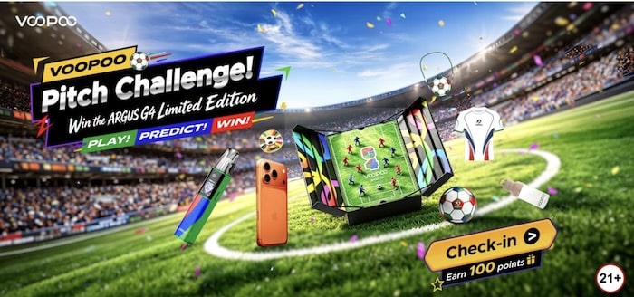 VOOPOO Pitch Challenge Kicks Off: Score an ARGUS G4 Limited-Edition Box — Your Ultimate Vape Kit Awaits